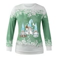 thumbnail image 4 of jsaierl Oversized Sweatshirts for Women Crew Neck Long Sleeve Shirts Christmas Gnomes Pattern Tops Dressy Casual 2024 Blouse Tee Pullover, 4 of 4
