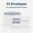 thumbnail image 5 of Tops W-2 Laser Double Window Envelope Commercial Flap White 24/Pack 2219C, 5 of 6