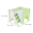 thumbnail image 2 of FONWILYO 2 Sets Hamster PVC House with Ramp Relaxation Area For Guinea Pig, 2 of 7