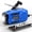 Blue, variant on Emergency Weather Radio 7400mwh Hand Crank With Lcd Display Support Alert Usb/solar/hand 1w Flashlight & Sos Alarm For Outdoor Home