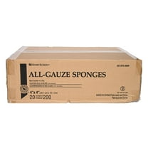 Henry Schein 200/Pack Non-Sterile Gauze Pads 4’’ x 4’’ for Wound Dressing Gauze Sponge-Pads for Wound Care - 8-Ply - 100% Cotton & Highly Absorbent - 20 Packs (200/Pack)