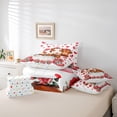 thumbnail image 6 of Erosebridal Red Flowers Blossom 7-Piece Twin Bedding Sets,Cute Farm Highland Cow Bedding Comforter Set For Men Women,Reversible, 6 of 7