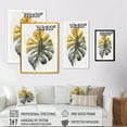 thumbnail image 4 of Designart Yellow And Grey Philodendron Leaf I Canvas Wall Art, 4 of 5