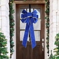 thumbnail image 2 of Lazo de puerta de Navidad perfecl Colgante de lazo grande Azul, 2 of 8