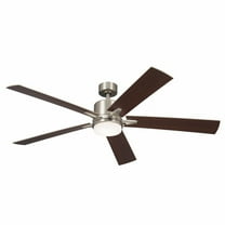 330060NI Kichler Lighting Lucian Elite XL - 5 Blade Ceiling Fan with Light Kit In Modern Style-14.25 Inches Tall and 60 Inches Wide-Brushed Nickel