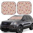 thumbnail image 2 of Daiia Christmas Gnomes Santa Claus 2PCS Car Windshield Sun Shade, Foldable Sun Shield for Car Front Window, Auto Sun Blocker Visor Protector Universal for Truck SUV Pickup-Medium, 2 of 7