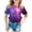 A, variant on Girls Shirt Galaxy Shirt Girl's Short Sleeve Crew Neck Fancy T Shirt Top Teenager Girls 3D Print Glitter Tops for Carnival