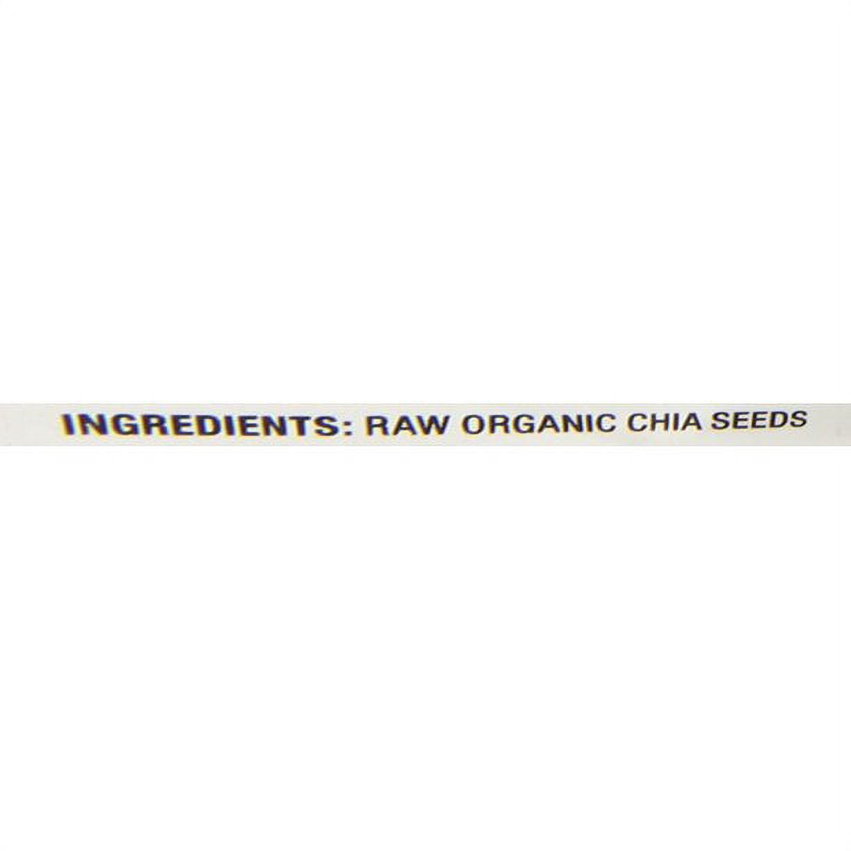 Nutiva, Organic Chia Seed, Black, 6 oz Pack of 4