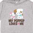 thumbnail image 3 of Inktastic My Pop Pop Loves Me Granddaughter Puppy Toddler Hoodie, 3 of 4