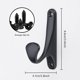 thumbnail image 2 of Wall Mounted Coat Hook, Coat Hooks, Retro Black Coat Hooks To Screw On, Robe Hook , Single Hook For Kitchen Bathroom Bedroom, 2 of 5
