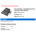thumbnail image 2 of Tail Light Relay - Compatible with 1995 Chevy K1500 Suburban, 2 of 2