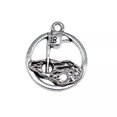 thumbnail image 2 of HOOUN 60 Pcs Tibetan Silver Golf hole flag Charms Pendant 22x19MM DIY Making C15585, 2 of 3