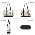 thumbnail image 6 of FORMRS Canvas Laptop Tote Bag for Women with 15.6" Computer Compartments Shoulder Handbag, Winter Forest, 6 of 7