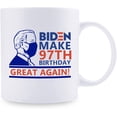 thumbnail image 2 of 97th Birthday Gifts for Women Men - Biden Mug - Biden Make 97th Birthday Great Again Mug - 11 oz Coffee Mug, 2 of 6