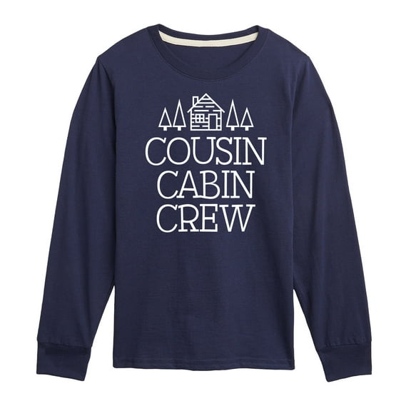 Instant Message - Cousin Cabin Crew - Vacation - Toddler & Youth Long Sleeve Graphic T-Shirt