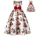 thumbnail image 3 of HomeGardon Flower Girl Dress,Toddler Dress for Girls,Floral Gown Dresses Girls Sleeveless Cotton Printed Dresses,5Y-14Y, 3 of 6