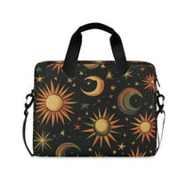 FORMRS 16" Laptop Sleeve Bag Carrying Case with Handle Travel Shoulder Briefcase, Sun Moon and Stars Pattern