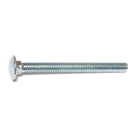 

5/16 -18 x 3-1/2 Zinc Plated Grade 2 / A307 Steel Coarse Thread Carriage Bolts