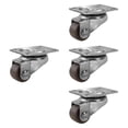 thumbnail image 2 of 4x Mini ruedas giratorias para muebles, ruedas lineales, ruedas robustas para muebles, ruedas pequeñas Marrón, 2 of 9