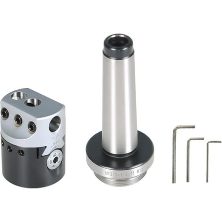 

HDGSKBUA MT3-Metric 12 Boring Head 2 Inch Lathe Boring Head for Boring Machine and CNC Milling Machine with 3 Hexagonal KeysA5271