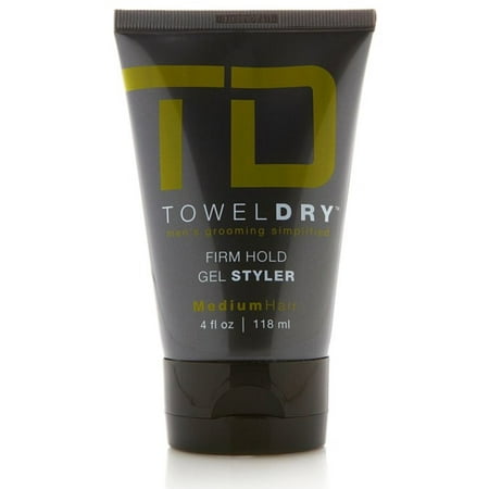 Towel Dry Firm Hold Gel Styler, Medium Hair, 4 oz (Pack of (Best Medium Hold Hair Gel)
