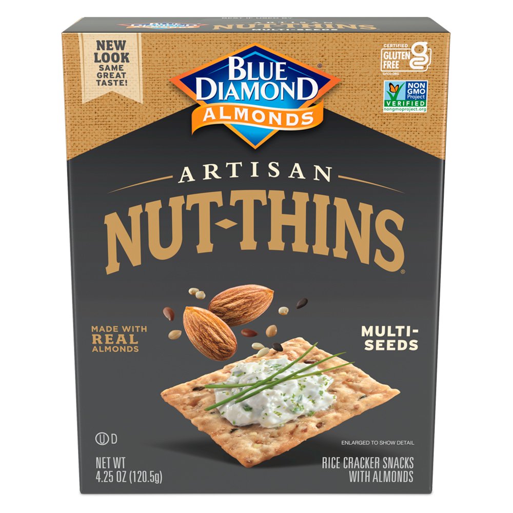 Artisan Nut Thins Crackers, MultiSeeds 4.25 oz Box