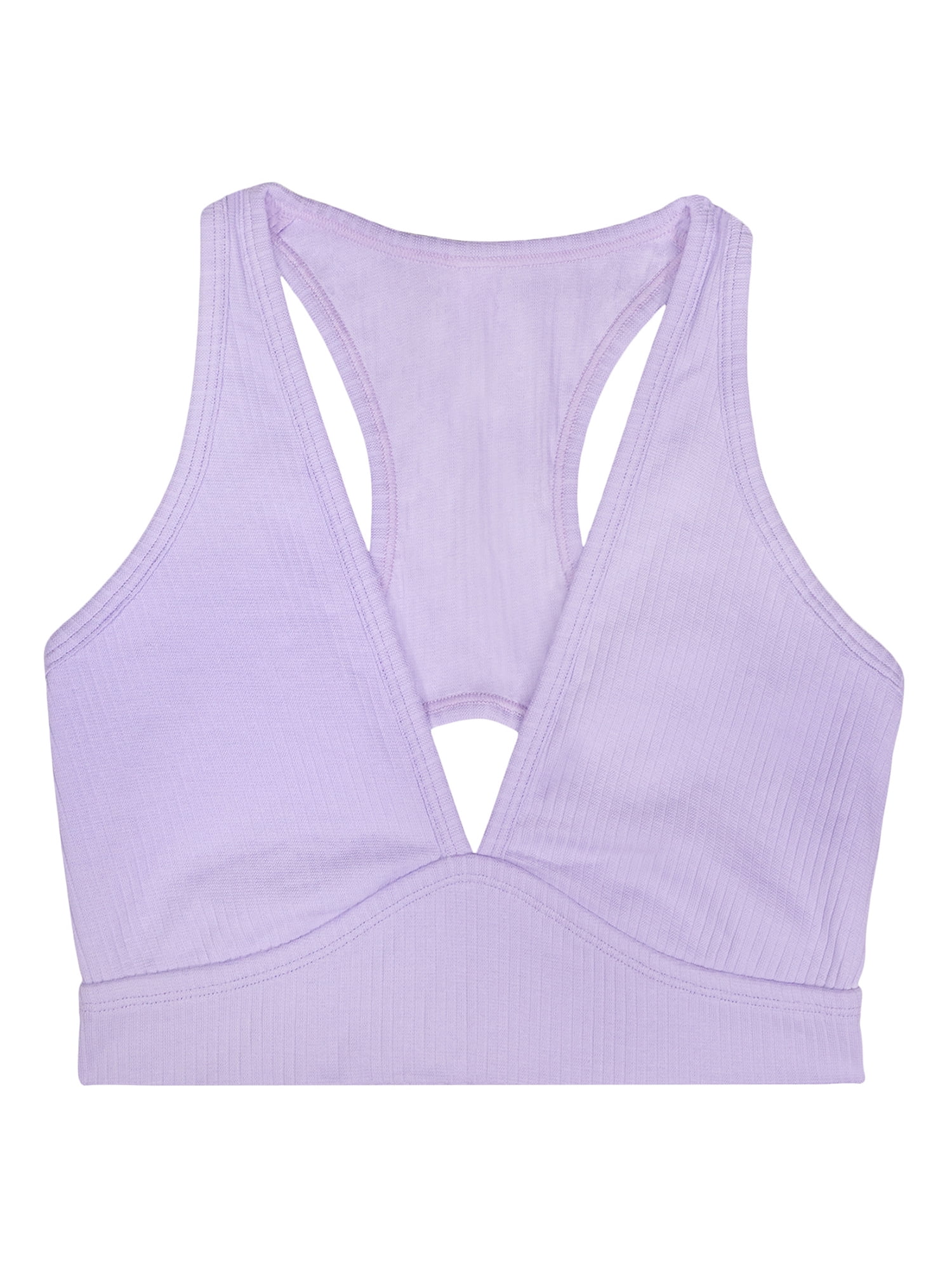 Smart & Sexy Women's Comfort Cotton Rib Cut-Out Racerback Bralette, Style-SA1415