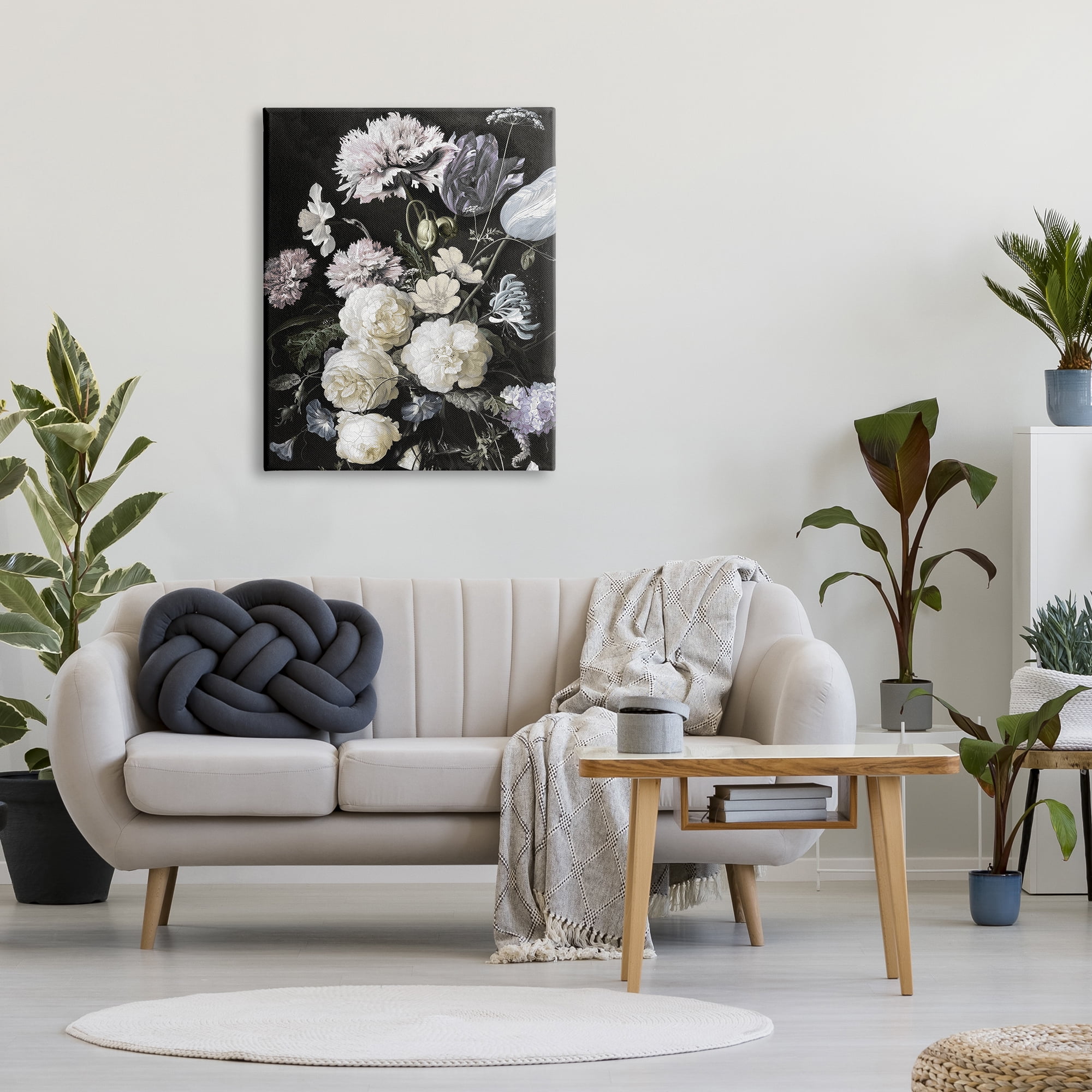 Stupell Industries Classical Flower Arrangement Vintage Faded Tones Busy Florals, 30 x 40, Design by Angela McQueen