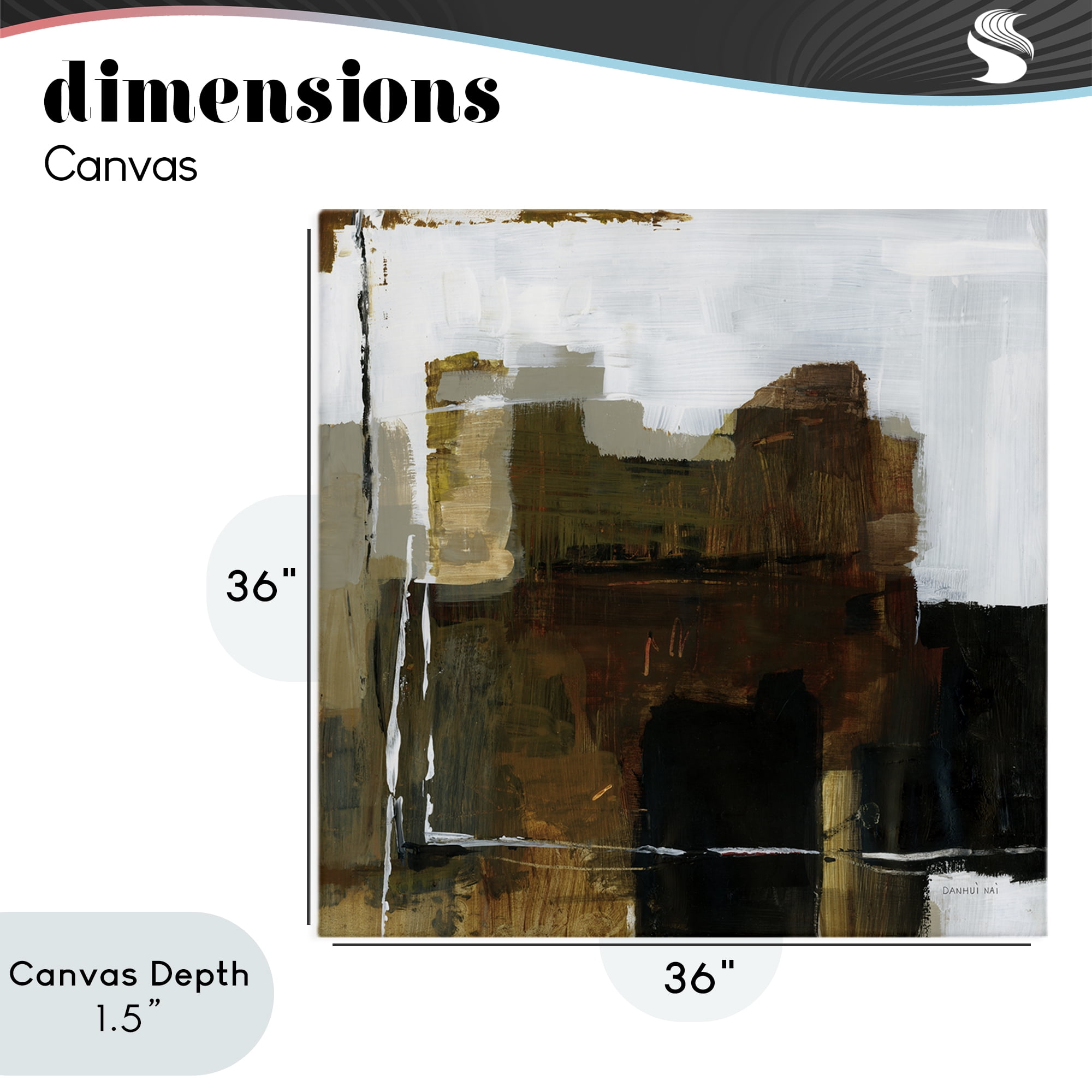 Stupell Industries Natural Abstract Earth Tones Canvas Wall Art, design by Danhui Nai
