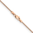thumbnail image 3 of Primal Gold 14 Karat Rose Gold 1.25mm Solid Spiga Chain Necklace, 3 of 4