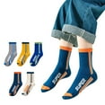 thumbnail image 1 of B91xZ Chaussettes Invisibles pour Filles, Basiques, Bleu Foncé 3-5 Ans, 1 of 3