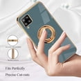 thumbnail image 5 of Compatible with Samsung Galaxy A42 5g Phone Case with Ring Holder Pink, Aesthetic Samsung A42 Case Silicone Soft TPU Slim Cover Shockproof Luxury with Kickstand (Gray), 5 of 7