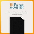 thumbnail image 6 of Filter-Monster Replacement Compatible with Whirlpool 817100 Pre-Filter for Whirlpool APMT2001M, 4 Pack, 6 of 6
