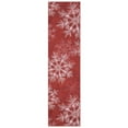 thumbnail image 3 of GlowSol 2'x8' Christmas Kitchen Runner Rug Indoor Non-Slip Bedsides Runner Rug Soft Christmas Snowflakes Area Rug for Hallway Laundry Room, Red, 3 of 7