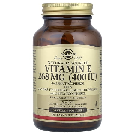 Solgar Vitamin E 400 IU Vegetarian Softgels- 100 Count