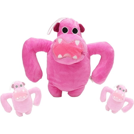 Garten of Ban ban Plush Toys, Soft Monster Horror Stuffed Figures Dolls for Game Fans, Garten of Banban Stuffed Animals Plush Throw Pillow Gifts for Boys Girls Plush Figures Toys (Pink)