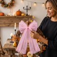 thumbnail image 6 of Virelaxpo Sheer Mesh Bow Decoration with Flowing Ribbons, Layered Hanging Bow Ornament for Christmas Tree Wedding Party Home Decor, 6 of 8