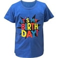 thumbnail image 4 of Kids Birthday Print Tshirt, IT'S MY BIRTH DAY!/BLUE, S, 4 of 9