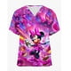 thumbnail image 3 of Uniformes médicos de enfermera con estampado de Mickey Mouse de Disney, cuello en V, manga corta, bolsillo, ropa de trabajo, uniformes médicos, accesorios, 3 of 4