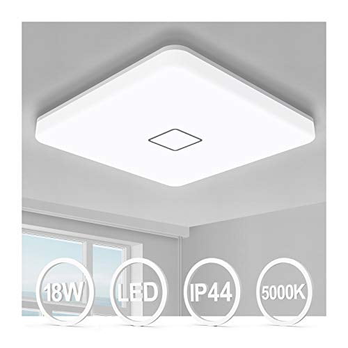 Airand 18w Led Ceiling Light 10 6 Inch, Waterproof Bathroom Ceiling Light Fixtures