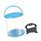 thumbnail image 1 of Cubo para señuelos de peces con cuerda, cubo de agua con asa y tapa de malla, soporte para peces vivos Azul 7L 21x22cm, 1 of 9