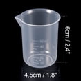 thumbnail image 3 of 2Pcs Vaso Graduado De Precipitado De 50 Ml Transparente Taza Medidora Labs Plástico Pp, 3 of 6