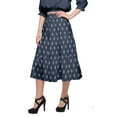 thumbnail image 3 of Moomaya Jupe en Coton avec Taille Élastique Jupe Évasée Imprimée Tenue d'Été, 3 of 5