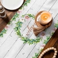 thumbnail image 4 of Table Runner - 70 Inch Long, Spring Botanical Kitchen Dining Table Runner Dresser Scarves, Garden Birds Floral Leaves Gray Woodn Farmhouse Decor for Coffee Tables Wedding Party Banquet, 4 of 8