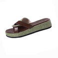 thumbnail image 2 of Fankiway Women's Wedge Slide Sandals Strap Non-Slip Comfortable Open Toe Beach Slippers Summer Plus Size Green 8.5, 2 of 9