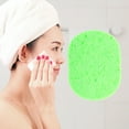 thumbnail image 2 of Unique Bargains 1 Pc Reusable Facial Sponges Runways Shape for Removing Dirt 4.13"x3.35"x0.31" Green, 2 of 6
