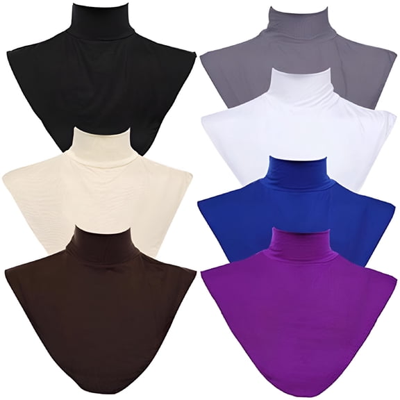 TELOLY Women's Faux Turtleneck Dickey Collar Half Top Mock Blouse Neck Cover, One Size