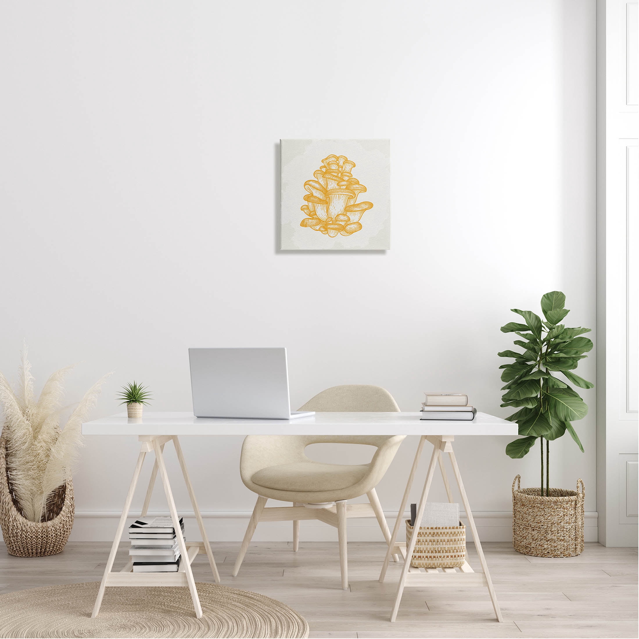 Stupell Industries Intricate Mushroom Forest Botanicals Graphic Art Gallery Wrapped Canvas Print Wall Art, Design by Kim Allen