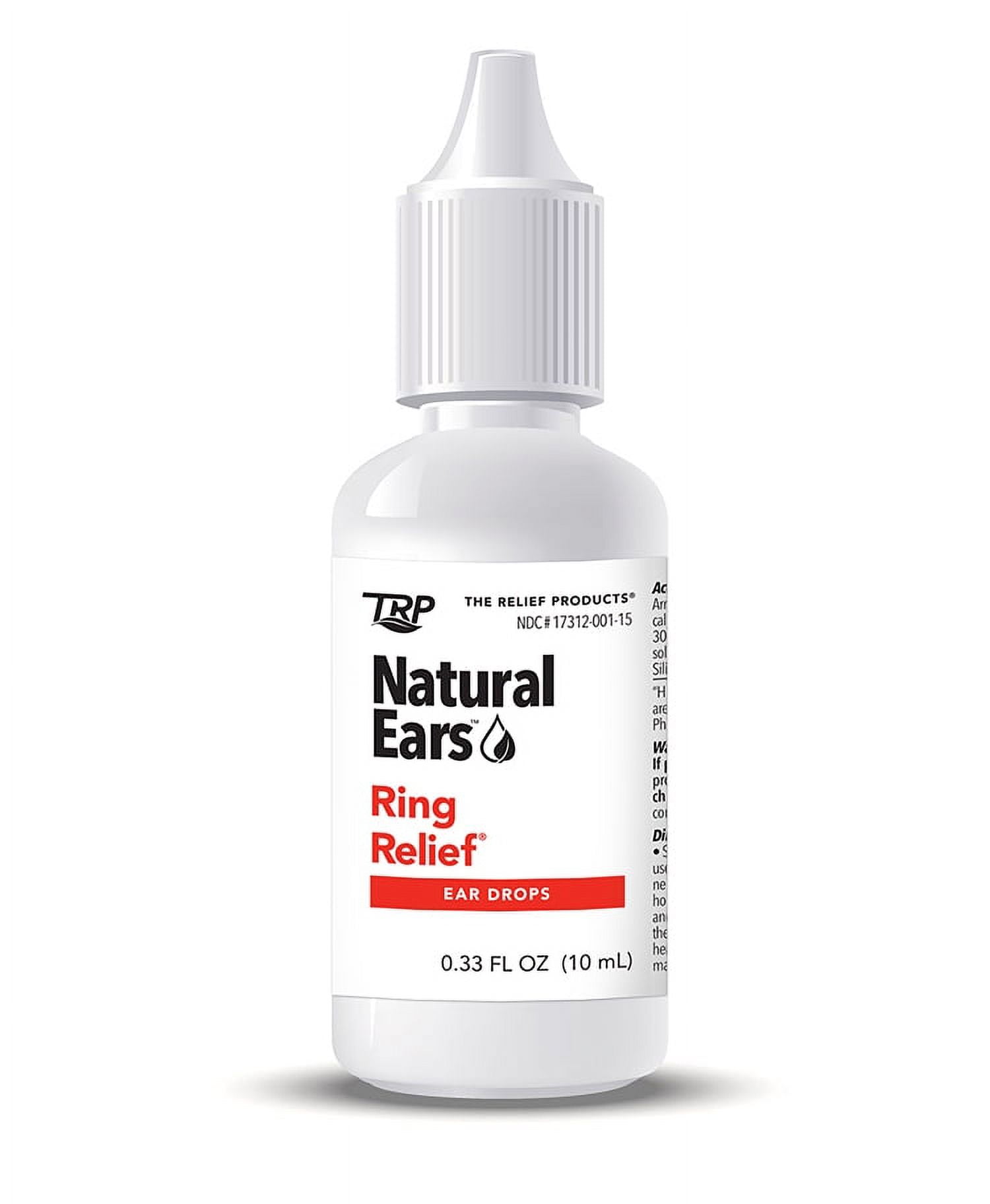 The Relief Products, Natural Ears, Ring Relief Ear Drops, Tinnitus Symptoms such as Ear Ringing, 1 Count, 0.33 fl oz