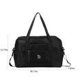 thumbnail image 3 of LACKUST Foldable Duffel Bag, Tote, Carry On Luggage, Sport, Weekender, Overnight, For Women & Girls,Black, 3 of 8